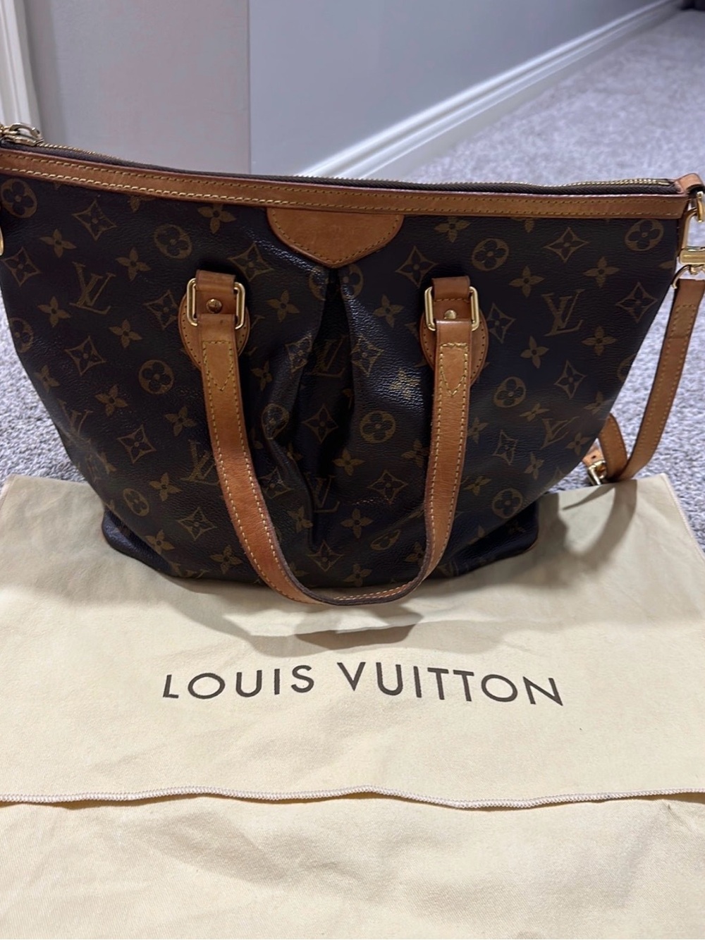 Preloved Louis Vuitton Monogram Palermo PM Purse (Dust Bag Included)